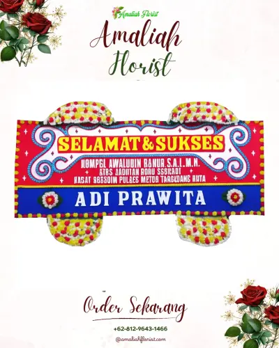 Karangan Bunga Ucapan Selamat di Sukajembar
